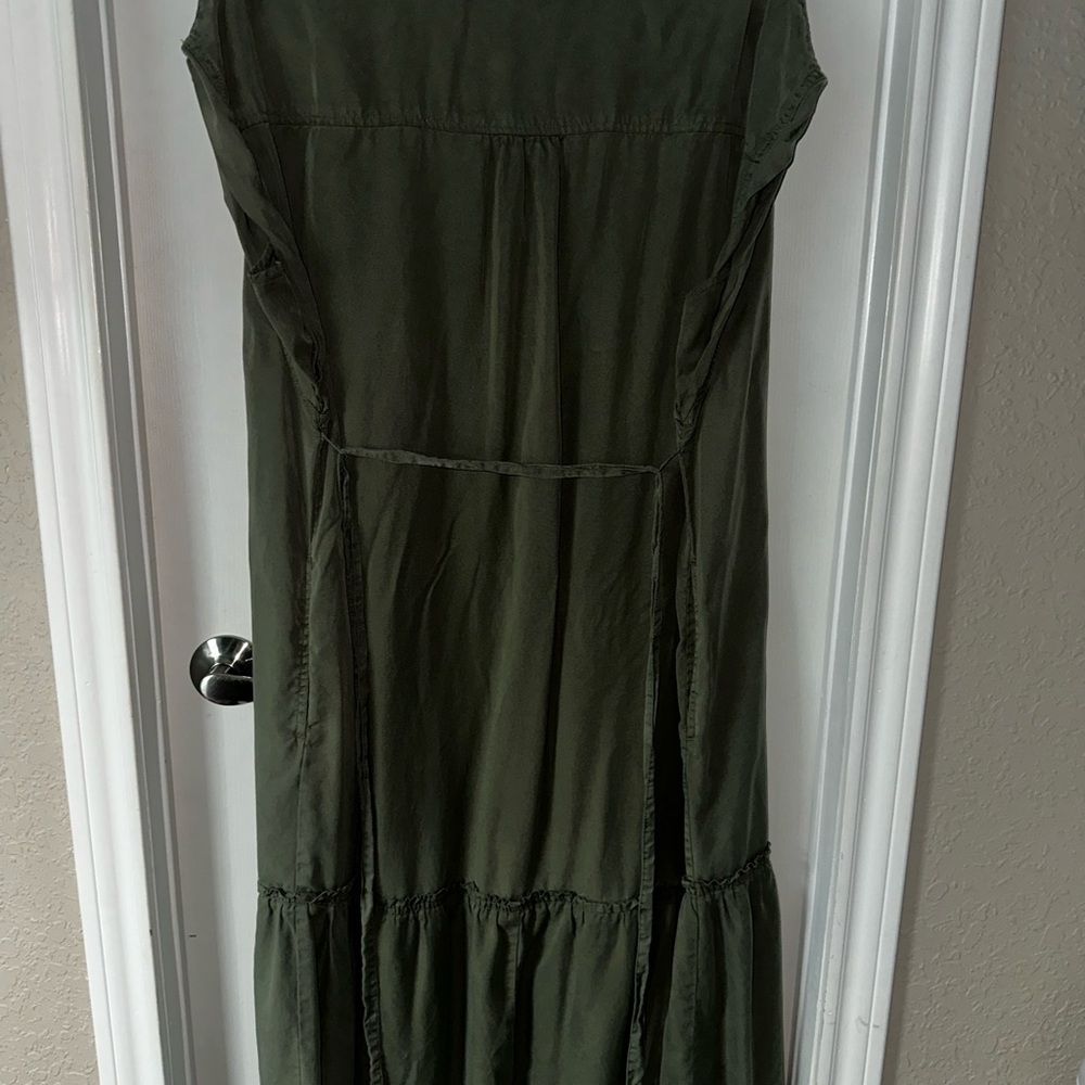 Isabel Maternity by Ingrid & Isabel Green Button-Down Dress - Picture 3 of 3